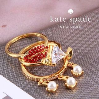 ケイトスペードニューヨーク(kate spade new york)の【新品♠️本物】ケイトスペード ヒットザタウン リングセット(リング(指輪))