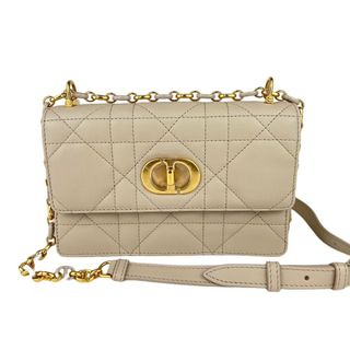 クリスチャンディオール(Christian Dior)の新品未使用 ChristianDior クリスチャンディオール Miss Caro ミス カロ Beige ベージュ GHW ゴールド金具 Lambskin ラムスキン 01-RU-0253 ミニバッグ レディース チェーンショルダー(ショルダーバッグ)