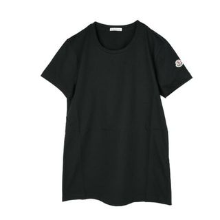 モンクレール(MONCLER)のMONCLER モンクレール ブラック半袖Tシャツ レディース イタリア正規品 8C73200 V8058 999 新品 ブラック(Tシャツ(半袖/袖なし))