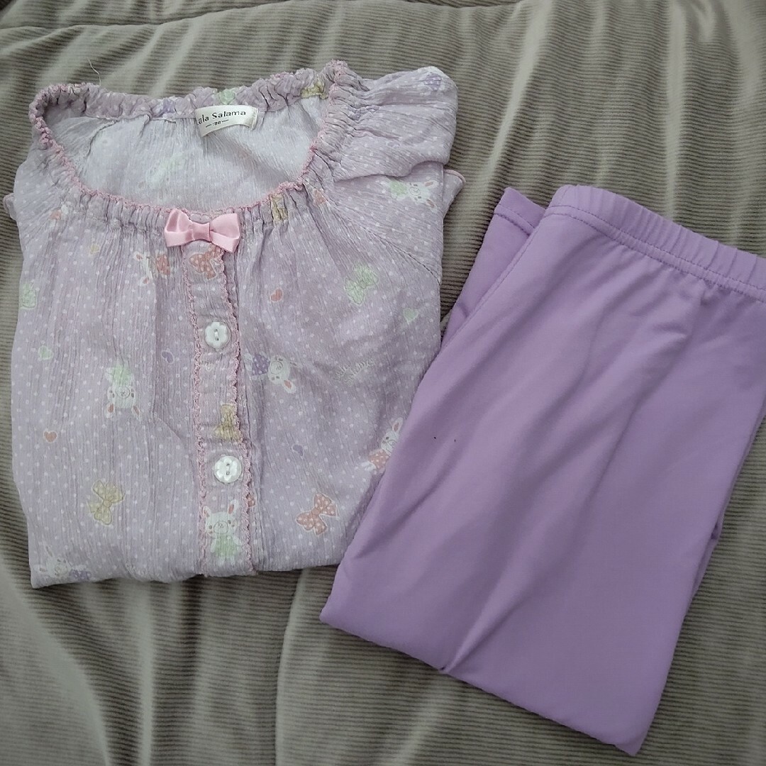 女の子パジャマ130cm半袖半ズボン キッズ/ベビー/マタニティのキッズ服女の子用(90cm~)(パジャマ)の商品写真