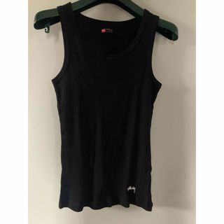 STUSSY - STUSSY x HANES Rib Tank Top ステューシー　ヘインズ