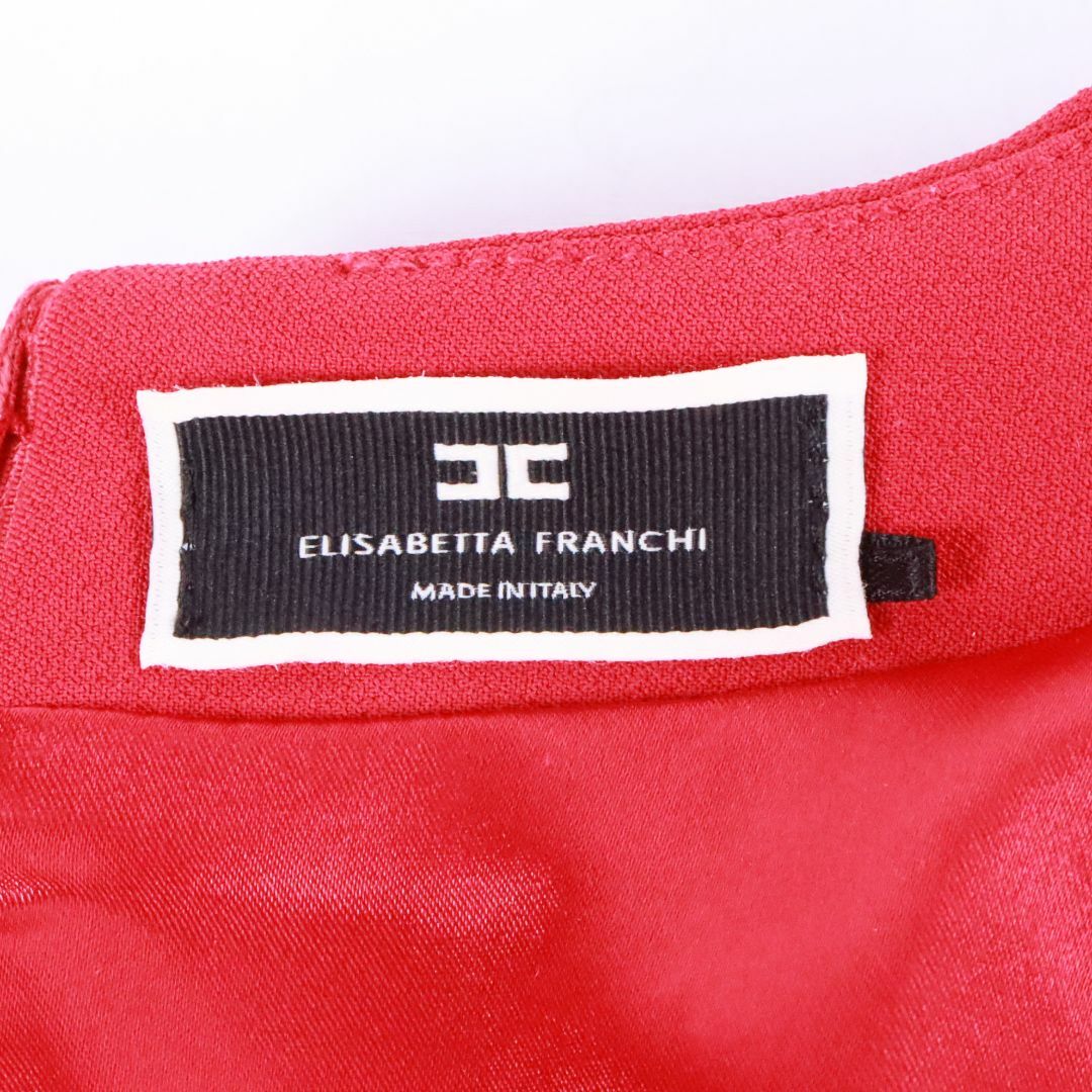 ELISABETTA FRANCHI  エリザベッタフランキ　ミニドレス　赤　S レディースのフォーマル/ドレス(ミニドレス)の商品写真