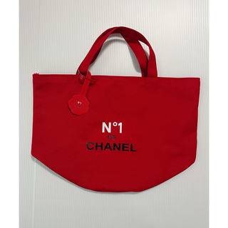 シャネル(CHANEL)のシャネル　ノベルティ　トート　レッド(トートバッグ)