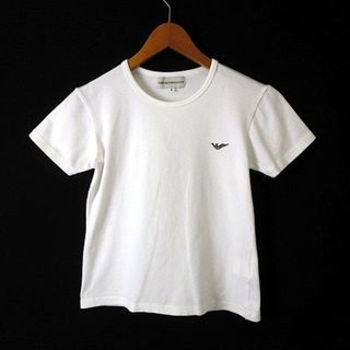 Emporio Armani - エンポリオアルマーニ Tシャツ イーグル ロゴ コットン ストレッチ半袖 S 白