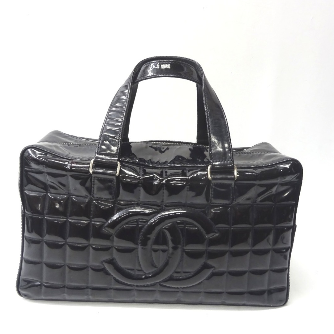 CHANEL(シャネル)のシャネル ハンドバッグ
 エナメル チョコバー Ft1168521 中古 レディースのバッグ(ボストンバッグ)の商品写真