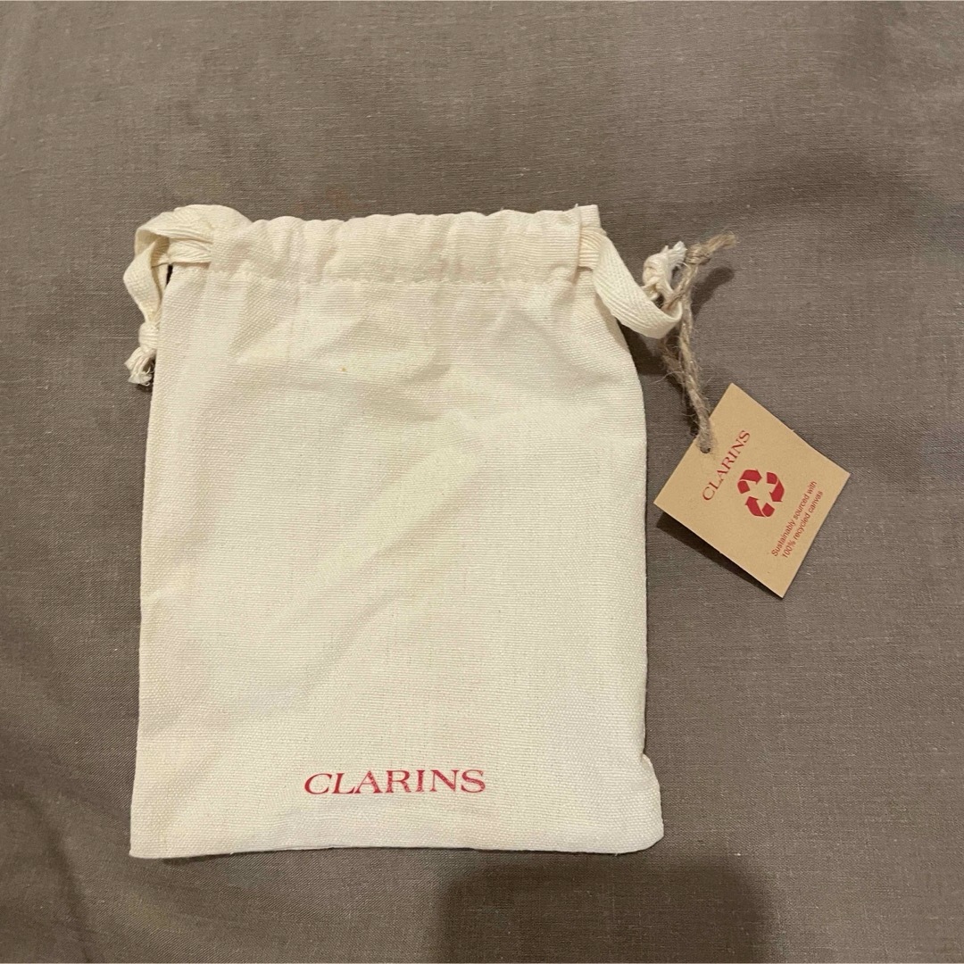 CLARINS(クラランス)のクラランス CLARINS 巾着 ポーチ ノベルティ レディースのファッション小物(ポーチ)の商品写真