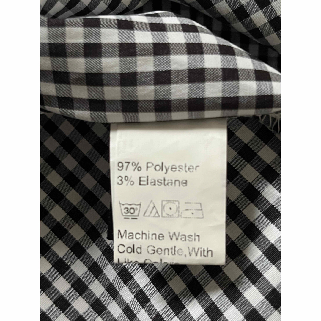DAZY ビッグカラー チェックブラウス レディースのトップス(シャツ/ブラウス(半袖/袖なし))の商品写真
