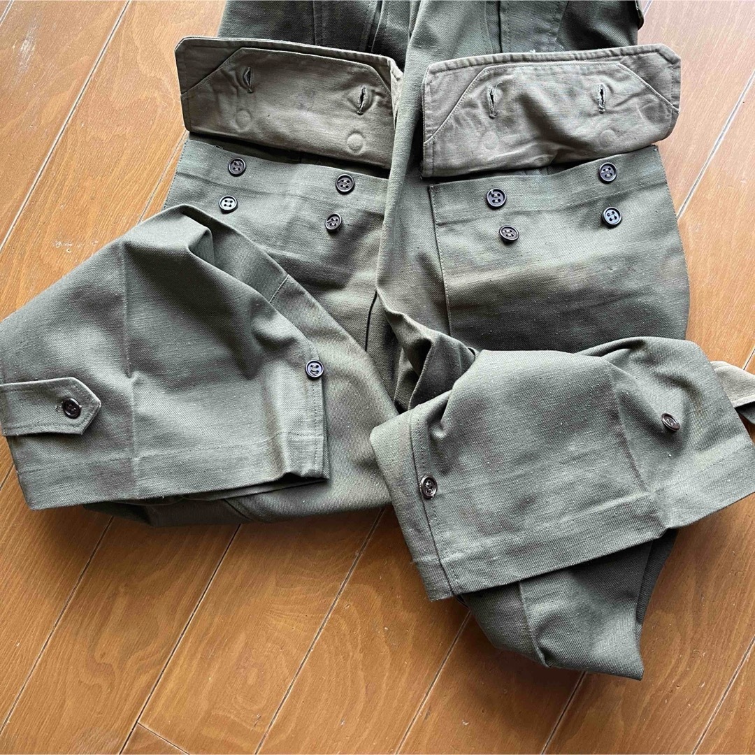 Maison Martin Margiela(マルタンマルジェラ)の1952年製 フランス軍M47前期型　デッドストック新品　比翼 サイズ35① メンズのパンツ(ワークパンツ/カーゴパンツ)の商品写真