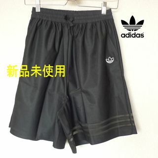 Originals（adidas） - 新品(レディースM)アディダスオリジナルス 黒ハーフパンツ 裾シースルー