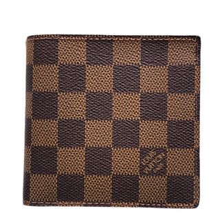 ルイヴィトン(LOUIS VUITTON)の　ルイ・ヴィトン LOUIS VUITTON ポルトフォイユ・マルコ N61675 エベヌ ダミエキャンバス メンズ 二つ折り財布(折り財布)