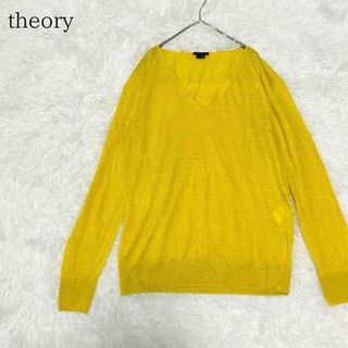 theory - theory セオリー リネン混Vネックサマーセーター