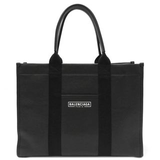 Balenciaga - バレンシアガ BALENCIAGA 2WAYバッグ ハードウェア トート ミディアム レザー ブラック シルバー金具 黒 ショルダーバッグ  671400 【保存袋】【中古】