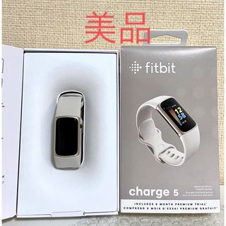 fitbit  Charge 5  Soft Gold/Lunar White (腕時計)