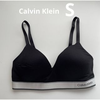 カルバンクライン(Calvin Klein)の新品　カルバンクライン　Sサイズ　ブラック　ワイヤレスブラ　ノンワイヤー(ブラ)