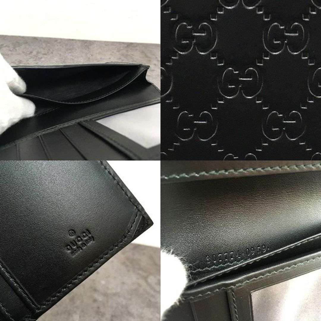 Gucci(グッチ)の未使用品 GUCCI 長財布 307774 ブラック 札入れ 12 メンズのファッション小物(長財布)の商品写真