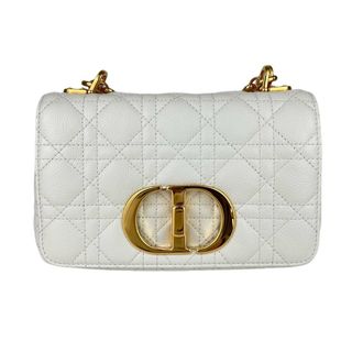 クリスチャンディオール(Christian Dior)の新品未使用 ChristianDior クリスチャンディオール MISS CARO ミスカロ White ホワイト GHW ゴールド金具 Lambskin ラムスキン 28-MA-0214 ミニバッグ ショルダーバッグ(ショルダーバッグ)