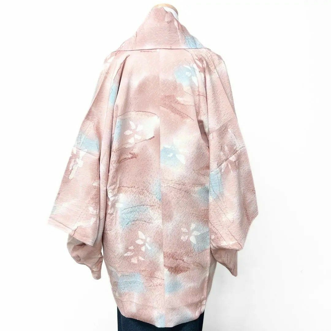道中着　ぼかし染　くすみピンク　着物　035w レディースの水着/浴衣(その他)の商品写真