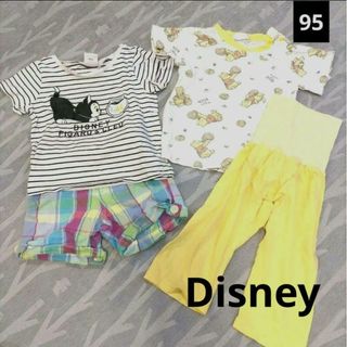 ディズニー(Disney)のパジャマ　ティシャツ　半袖　半ズボン　プーさん　フィグロー　ディズニー　95(Tシャツ/カットソー)