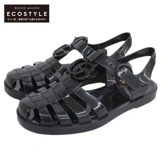 グッチ(Gucci)のグッチ GUCCI グッチ Double G Rubber Sandals ダブルジー ラバーサンダル パンプス レディース 黒 ブラック 35 35(ハイヒール/パンプス)