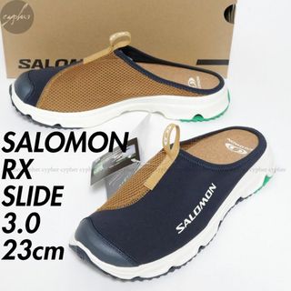 SALOMON - 23cm 新品 SALOMON RX SLIDE 3.0 ネイビー サンダル