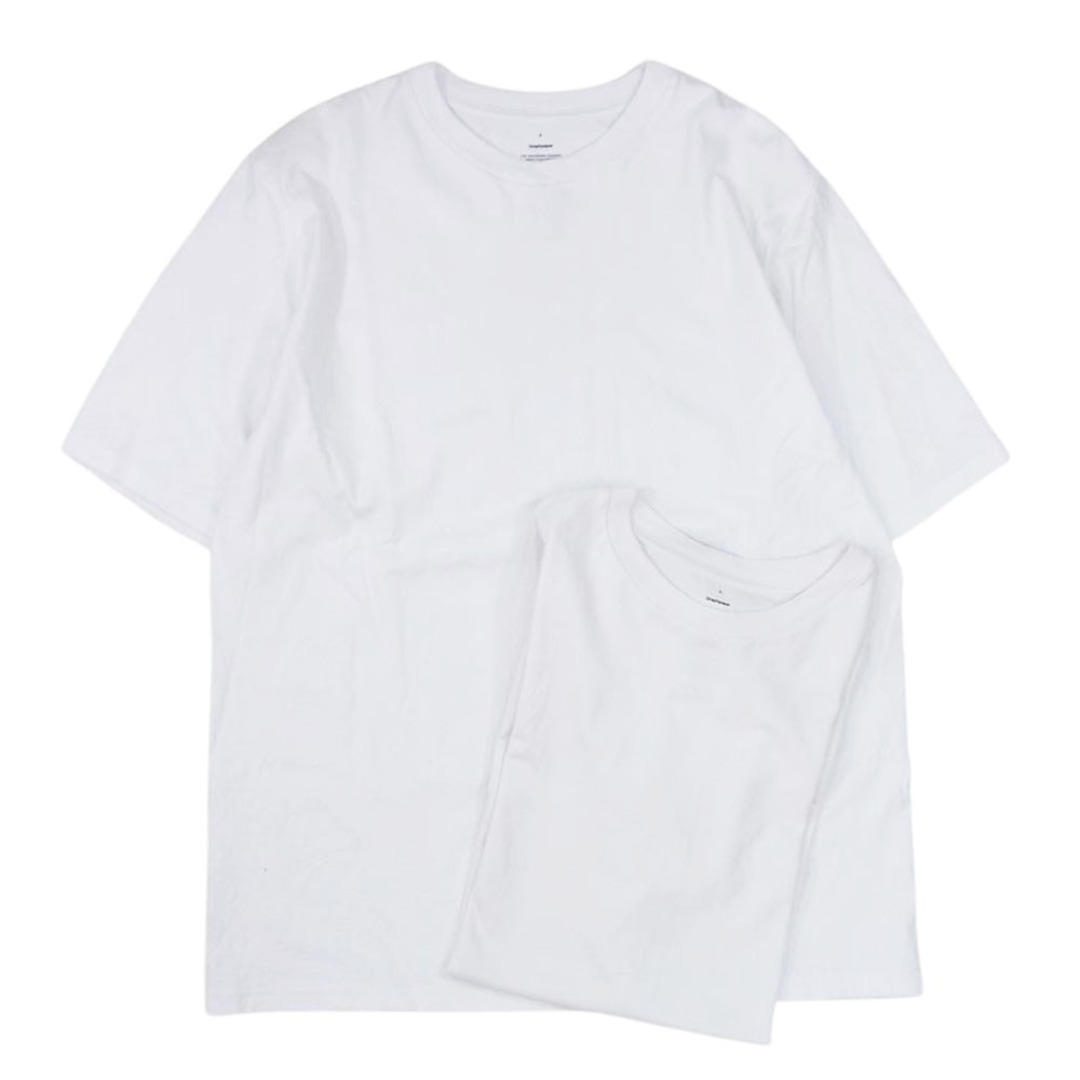 GRAPHPAPER グラフペーパー 2-Pack Crew Neck Tee 2パック クルーネック 半袖Tシャツ 2枚セット ホワイト系 3【中古】 メンズのトップス(シャツ)の商品写真