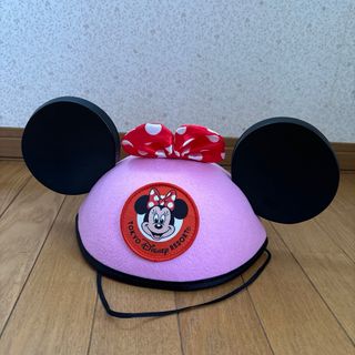 ディズニー(Disney)のディズニー ミニー ピンク ヘルメット カチューシャ(キャラクターグッズ)