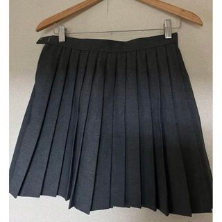 スカート 制服 グレー チェック セット(ミニスカート)