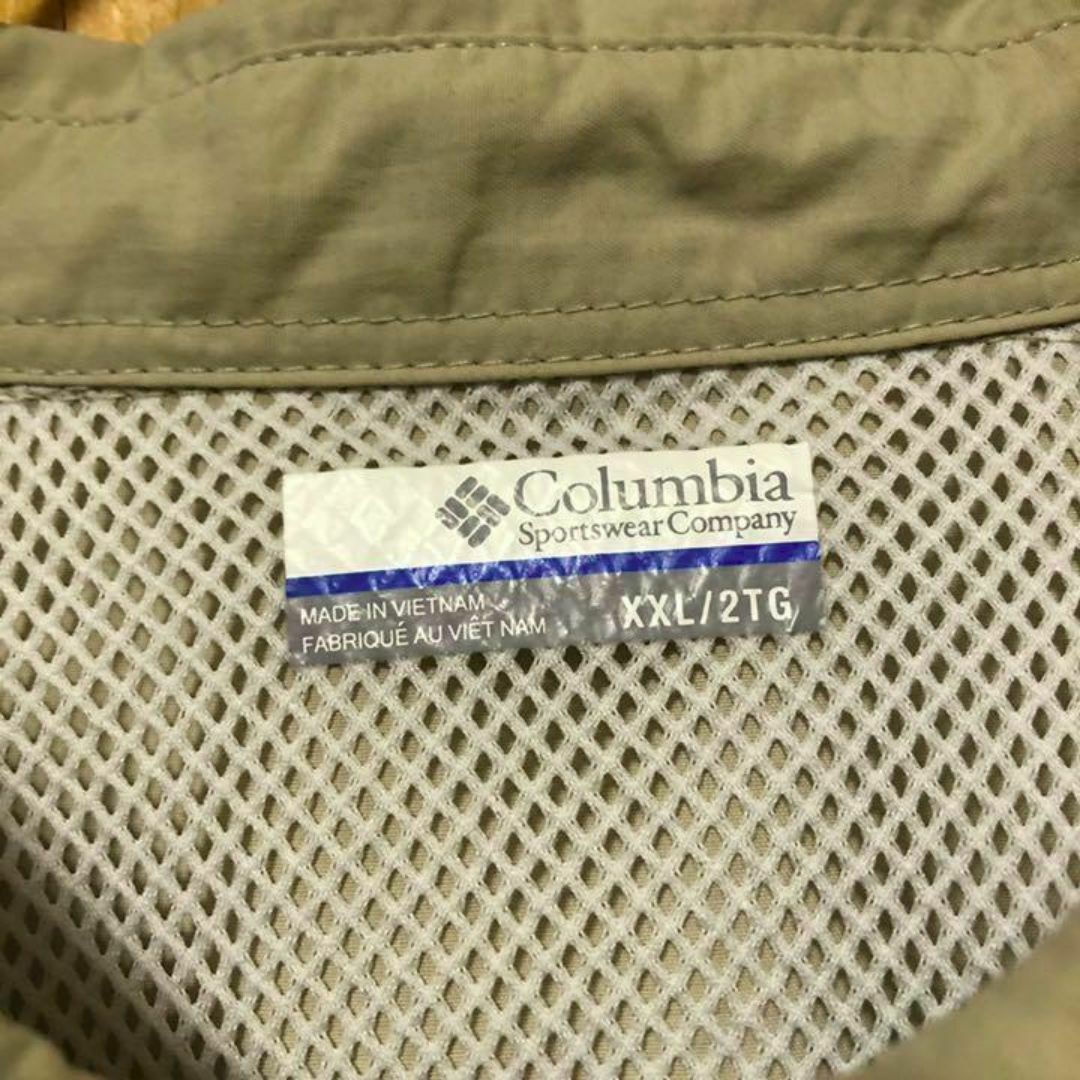 Columbia(コロンビア)のコロンビア ベージュ USA古着 90s 半袖 フィッシングシャツ PFG 釣り メンズのトップス(シャツ)の商品写真