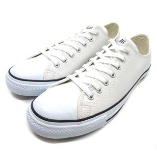 コンバース(CONVERSE)のコンバース レザー オール スター OX ローカット スニーカー 1B905 白(スニーカー)