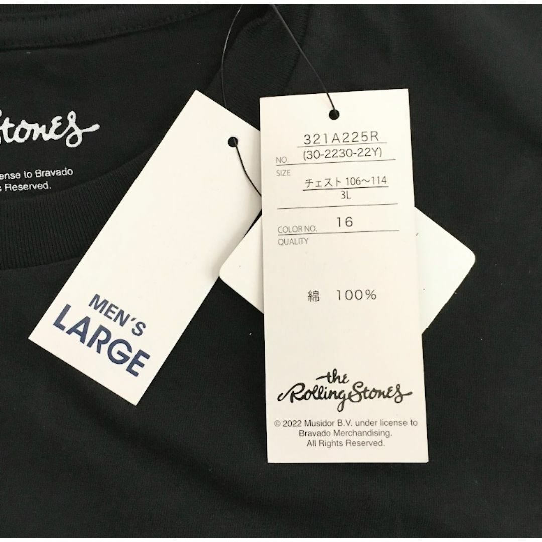 r603 3L【新品】ローリング・ストーンズ　ロックバンド　ビッグサイズTシャツ メンズのトップス(Tシャツ/カットソー(半袖/袖なし))の商品写真