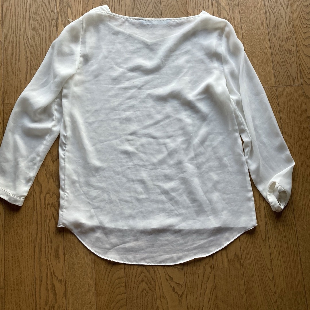 ZARA(ザラ)のZARA BASIC シースルーブラウス　シンプル レディースのトップス(シャツ/ブラウス(長袖/七分))の商品写真