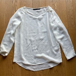 ザラ(ZARA)のZARA BASIC シースルーブラウス　シンプル(シャツ/ブラウス(長袖/七分))