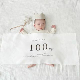 バースデー 100日祝い 100days タペストリー 飾り 誕生日 背景(その他)