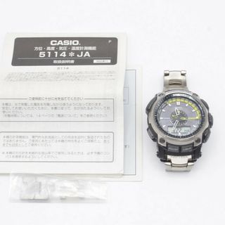 カシオ(CASIO)のCASIO PRO TREK TOUGH MOVEMENT PRW-5000T-7JF 腕時計 マルチバンド6 カシオ プロトレック タフムーブメント 本体(バッグパック/リュック)