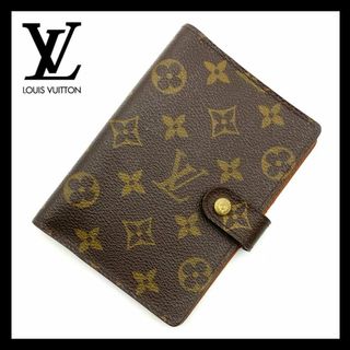 ルイヴィトン(LOUIS VUITTON)の【美品】ルイヴィトン アジェンダ 手帳カバー モノグラム　ブラウン(その他)