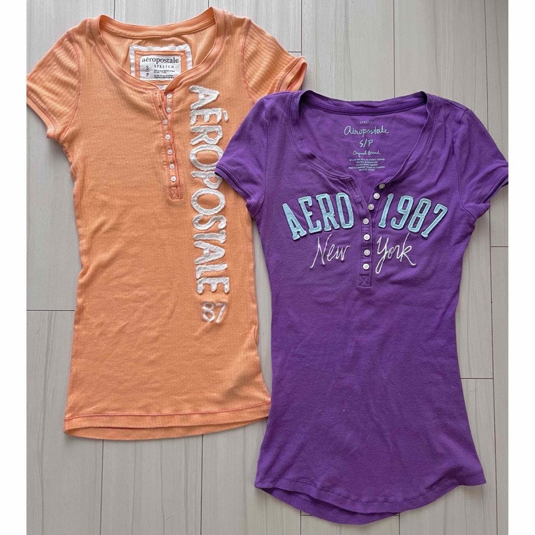 AEROPOSTALE(エアロポステール)のエアロポステール　Tシャツ２枚 レディースのトップス(Tシャツ(半袖/袖なし))の商品写真