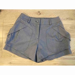 エモダ(EMODA)の美品 EMODA デニム ショートパンツ キュロット ライトデニム デニムパンツ(ショートパンツ)