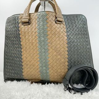 ボッテガヴェネタ(Bottega Veneta)のボッテガ・ヴェネタ　イントレチャート　ショルダーバッグ　2way　A4可(ビジネスバッグ)