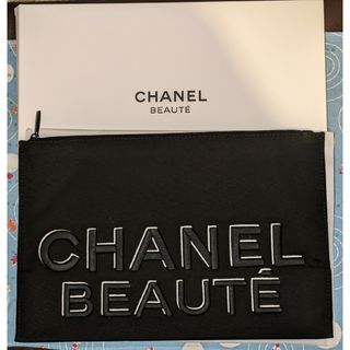 海外限定ノベルティ Chanel ビューティー キャンバス クラッチバック