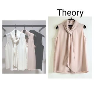 セオリー(theory)のTheoryボウタイ付きジョーゼットブラウス(シャツ/ブラウス(半袖/袖なし))