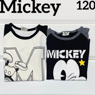 美品　120センチ　ミッキーマウス　ミッキー　男の子　子供服　ディズニー　キッズ(Tシャツ/カットソー)