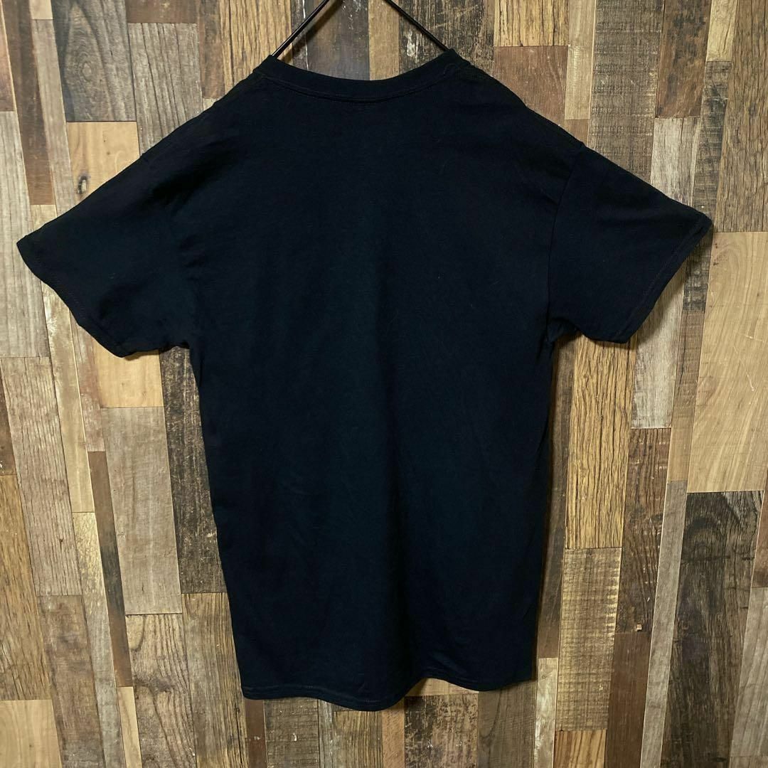 ブラック メンズ ギルダン 大判 英語 M USA古着 半袖 Tシャツ メンズのトップス(Tシャツ/カットソー(半袖/袖なし))の商品写真