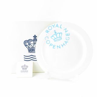 ロイヤルコペンハーゲン(ROYAL COPENHAGEN)の未使用 ROYAL COPENHAGEN ロイヤルコペンハーゲン ニューシグネチャー 大皿 1枚 FAJANCE ファイアン 27cmプレート ディナー ブルー SU5631T (食器)