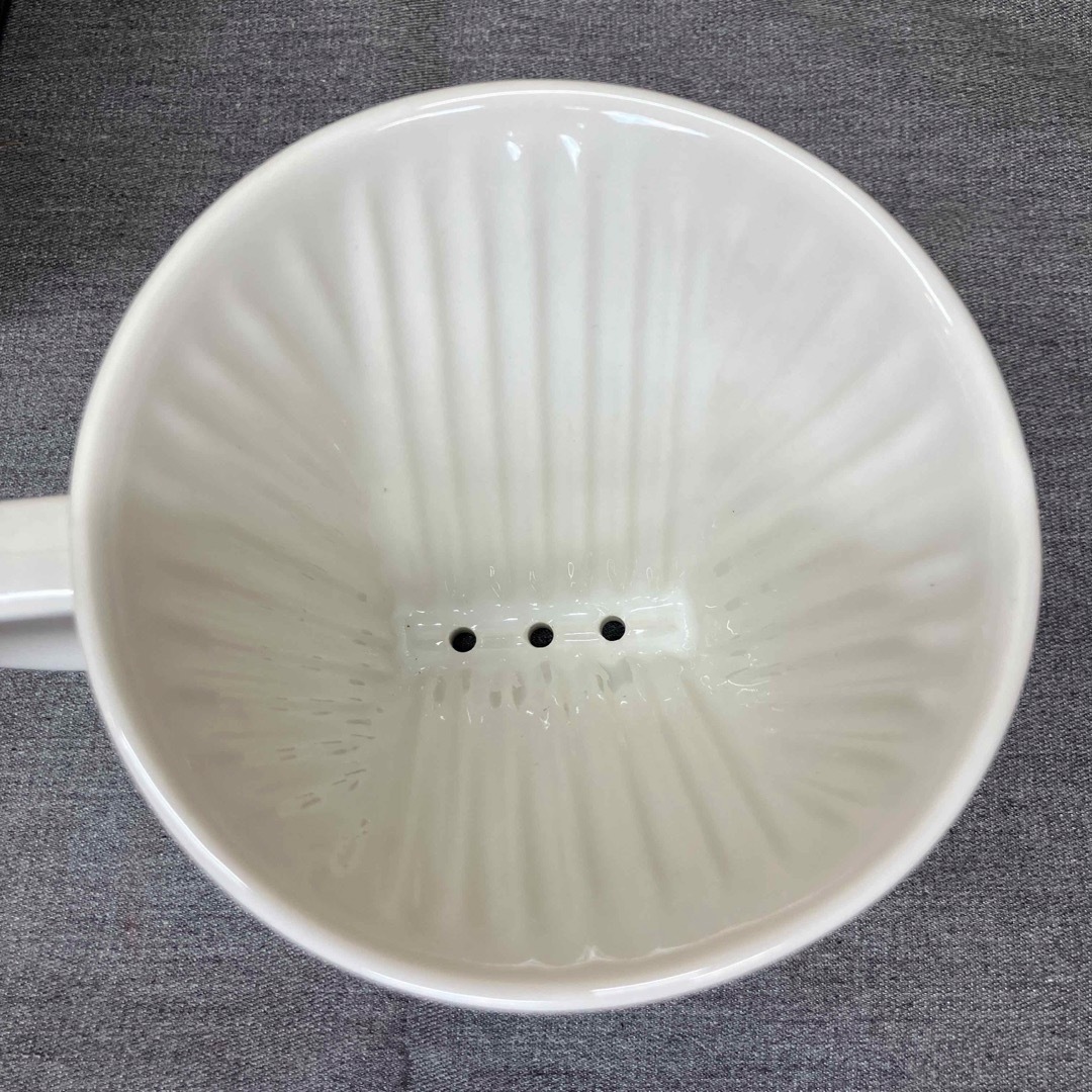 【Nし1447】Kalita カリタ　陶器　コーヒードリッパー 102  昭和  スマホ/家電/カメラの調理家電(コーヒーメーカー)の商品写真