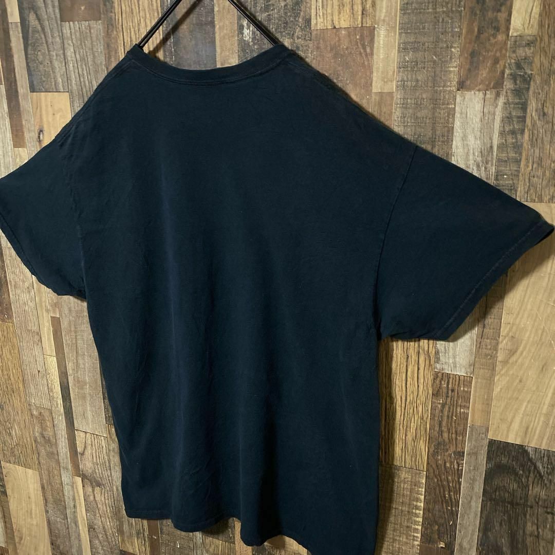 ブラック メンズ ギルダン 鎧 ゆるだぼ XL USA古着 半袖 Tシャツ メンズのトップス(Tシャツ/カットソー(半袖/袖なし))の商品写真