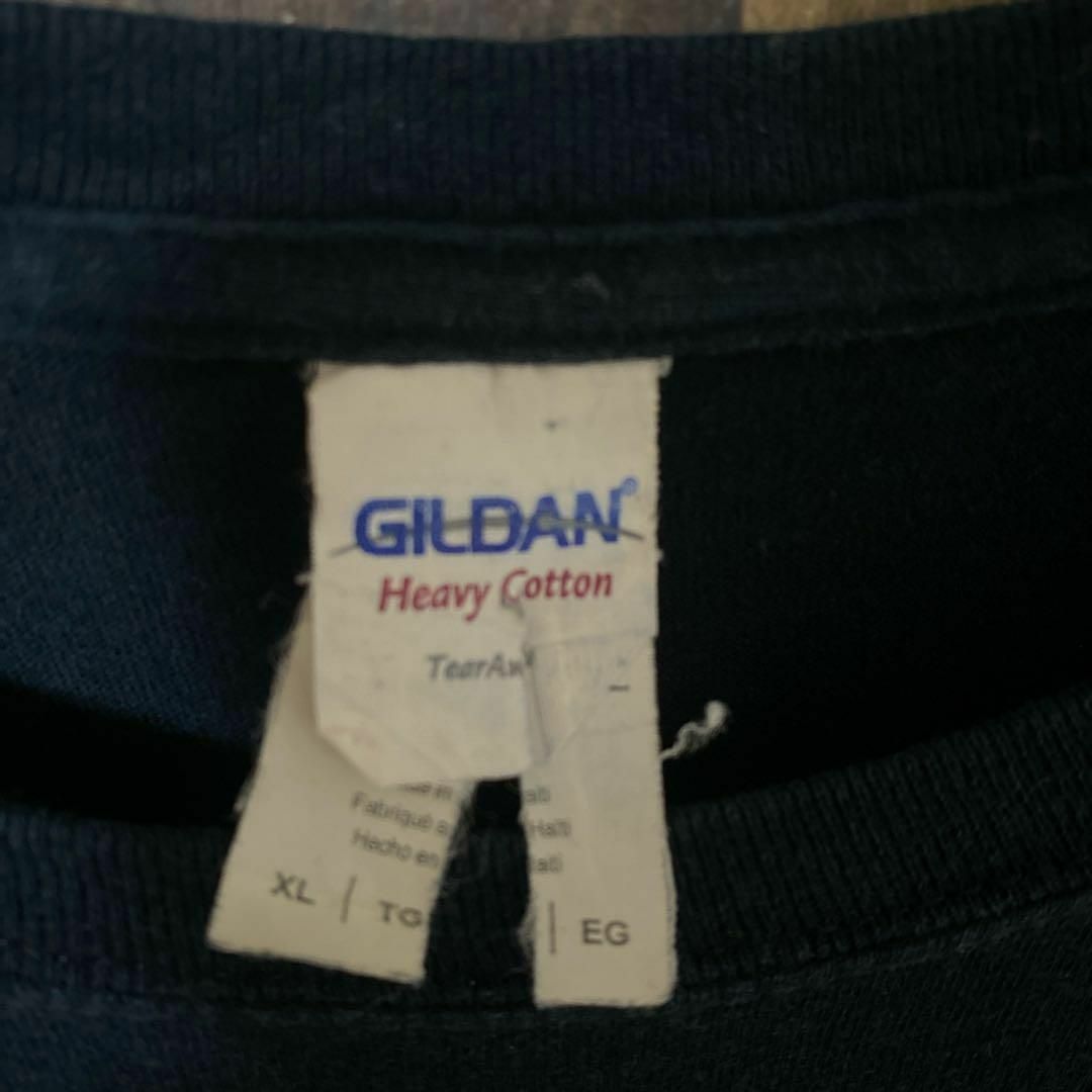 ブラック メンズ ギルダン 鎧 ゆるだぼ XL USA古着 半袖 Tシャツ メンズのトップス(Tシャツ/カットソー(半袖/袖なし))の商品写真