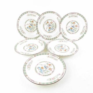 ウェッジウッド(WEDGWOOD)の美品 WEDGWOOD ウェッジウッド クタニクレーン 中皿 6枚 15cmプレートセット パン ケーキ デザート SU5649T (食器)