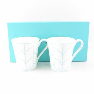 ティファニー(Tiffany & Co.)の美品 TIFFANY＆Co. ティファニー ウィートリーフ マグカップ 2点 ペア SU5663T (グラス/カップ)