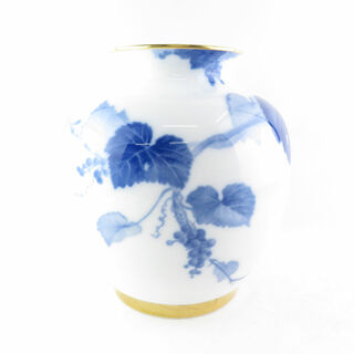 OKURA 大倉陶園 葡萄 ブドウ ぶどう 花瓶 1点 H29 金彩 フラワーベース 花器 花入 飾壺 SU5665T (花瓶)