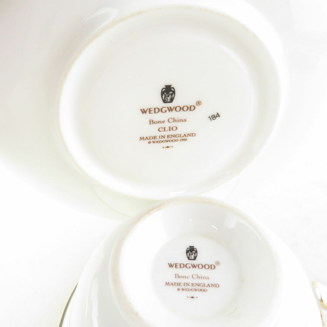 WEDGWOOD(ウェッジウッド)のWEDGWOOD ウェッジウッド CLIO クリオ ティーカップ＆ソーサー 2客 ペア ピオニー 廃盤 SU5669T  インテリア/住まい/日用品のキッチン/食器(グラス/カップ)の商品写真